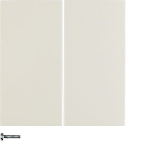 HAGER BOCCHIOTTI - Modulo pulsante doppio Berker S.1 bianco lucido