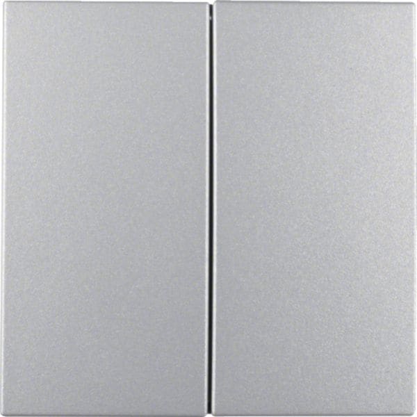 HAGER BOCCHIOTTI - Modulo pulsante doppio Berker S.1/B.7 alu opaco, verniciato