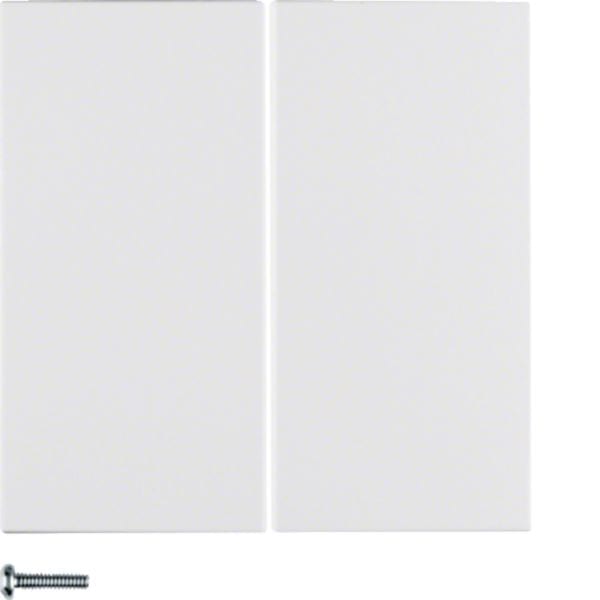 HAGER BOCCHIOTTI - Modulo pulsante doppio Berker S.1/B.3/B.7 bianco polare opaco