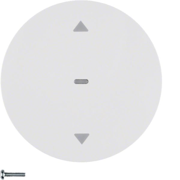 HAGER BOCCHIOTTI - Pulsante per veneziane Berker R.1/R.3/Serie 1930/R.classic bianco polare lucido
