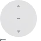 HAGER BOCCHIOTTI - Pulsante per veneziane Berker R.1/R.3/Serie 1930/R.classic bianco polare lucido