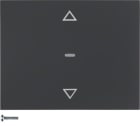 HAGER BOCCHIOTTI - Pulsante per veneziane Berker K.1 antracite opaco, verniciato