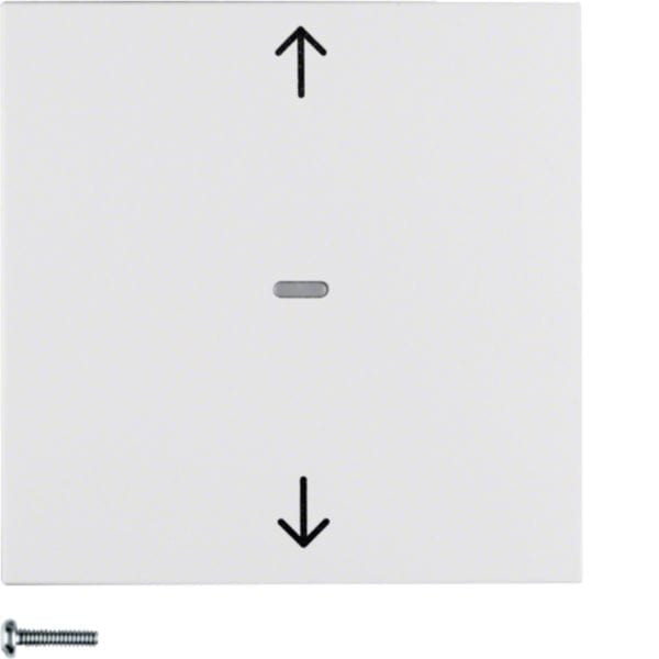 HAGER BOCCHIOTTI - Pulsante per veneziane Berker S.1/B.3/B.7 bianco polare opaco