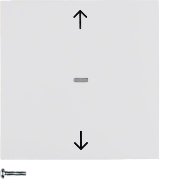 HAGER BOCCHIOTTI - Pulsante per veneziane Berker S.1/B.3/B.7 bianco polare lucido