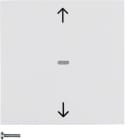 HAGER BOCCHIOTTI - Pulsante per veneziane Berker S.1/B.3/B.7 bianco polare lucido
