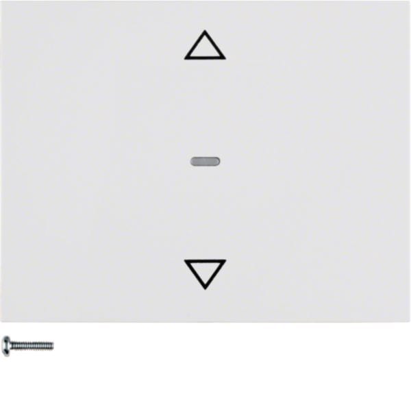 HAGER BOCCHIOTTI - Pulsante radio KNX per veneziane quicklink Berker K.1 bianco polare lucido