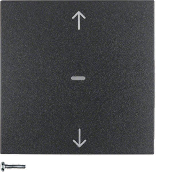 HAGER BOCCHIOTTI - Pulsante radio KNX per veneziane quicklink Berker S.1/B.3/B.7 antracite opaco