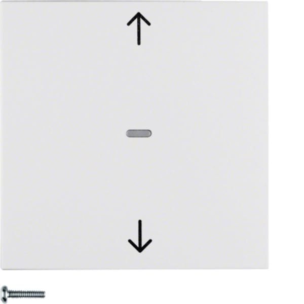 HAGER BOCCHIOTTI - Pulsante radio KNX x veneziane quicklink Berker S.1/B.3/B.7 bianco polare opaco