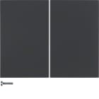 HAGER BOCCHIOTTI - Modulo pulsante radio KNX quadruplo quicklink K.1 antracite opaco, verniciato