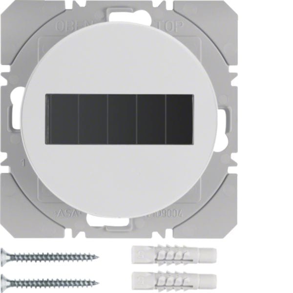 HAGER BOCCHIOTTI - Mod. radio KNX sing. piatto energia solare QLink Serie R.1/R.3 bianco pol. luc.