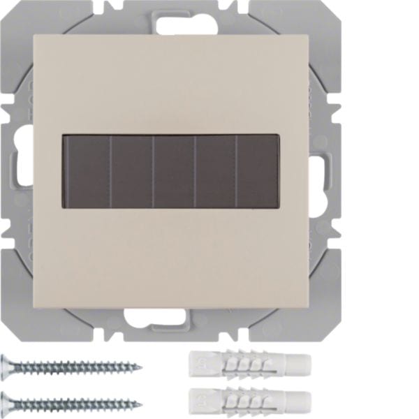 HAGER BOCCHIOTTI - Mod. radio KNX sing. piatto energia solare QLink Serie S.1 bianco luc.