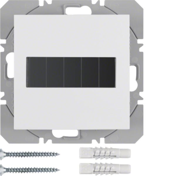 HAGER BOCCHIOTTI - Mod. radio KNX sing. piatto energia sol. QLink Serie S1/B3/B7 bianco pol. luc.