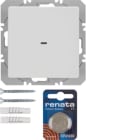 HAGER BOCCHIOTTI - Mod. radio KNX sing. piatto QLink Serie Q.1/Q.3 bianco pol. vellut