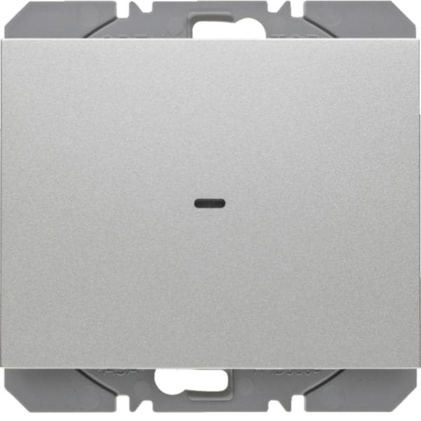 HAGER BOCCHIOTTI - Radiotrasmettitore KNX da muro singolo piatto QLink Serie K.5 alu opac vernic.