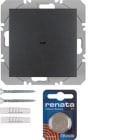 HAGER BOCCHIOTTI - Mod. radio KNX sing. piatto QLink Serie S.1/B.3/B.7 antrac.opac
