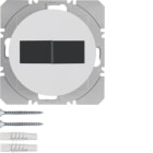 HAGER BOCCHIOTTI - Mod. radio KNX doppio piatto energ. solare QLink Serie R.1/R.3 bianco pol. luc.