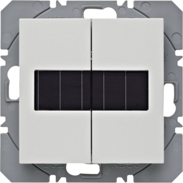 HAGER BOCCHIOTTI - Mod. radio KNX doppio piatto energ. solare QLink Serie S1/B3/B7 bianco pol. opac