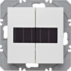 HAGER BOCCHIOTTI - Mod. radio KNX doppio piatto energ. solare QLink Serie S1/B3/B7 bianco pol. luc.