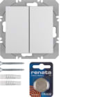 HAGER BOCCHIOTTI - Mod. radio KNX doppio piatto QLink Serie S.1/B.3/B.7 bianco pol. luc.
