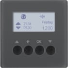 HAGER BOCCHIOTTI - Orologio radio KNX per veneziane quicklink Q.1/Q.3 antracite velluto, verniciato