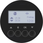 HAGER BOCCHIOTTI - Orologio radio KNX x venez. quicklink R.1/R.3/Serie 1930/R.classic nero lucido