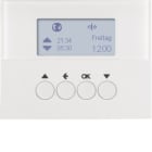 HAGER BOCCHIOTTI - Orologio radio KNX per veneziane quicklink Berker K.1 bianco polare lucido