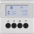 HAGER BOCCHIOTTI - Orologio radio KNX per veneziane quicklink Berker S.1/B.7 alu opaco, verniciato