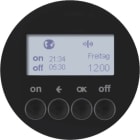 HAGER BOCCHIOTTI - Orologio radio KNX quicklink Berker R.1/R.3/?Serie 1930/R.classic nero lucido