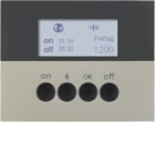 HAGER BOCCHIOTTI - Orologio radio KNX quicklink Berker K.5 acciaio inox opaco, verniciato