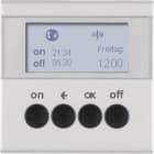 HAGER BOCCHIOTTI - Orologio radio KNX quicklink Berker S.1/B.7 alu opaco, verniciato