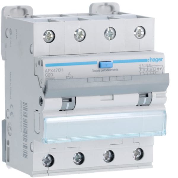 HAGER BOCCHIOTTI - differenziale magn. accessoriabile 4P 300mA - A 20A 10kA C 4 M