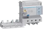 HAGER BOCCHIOTTI - Blocco Differenziale 125 A 4 Poli Regolabile 300-500-1000 Ma Tipo Ac 6 M. Din
