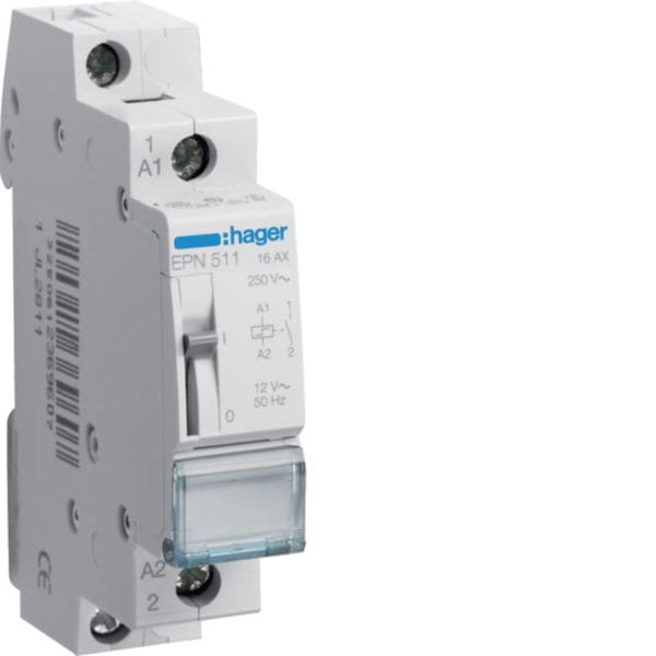 HAGER BOCCHIOTTI - Rele' Passo-Passo 16 A 12 V Ac 1 Na 1 M. Din