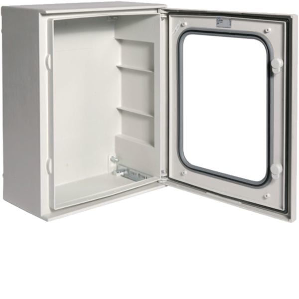HAGER BOCCHIOTTI - Quadro poliestere, Orion.Plus, porta vetro 500x400x200 mm