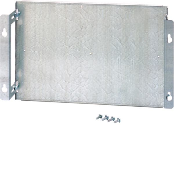 HAGER BOCCHIOTTI - Piastra di fondo regolabile in acciaio, Orion.Plus, 145x354 mm