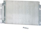 HAGER BOCCHIOTTI - Piastra di fondo regolabile in acciaio, Orion.Plus, 145x354 mm