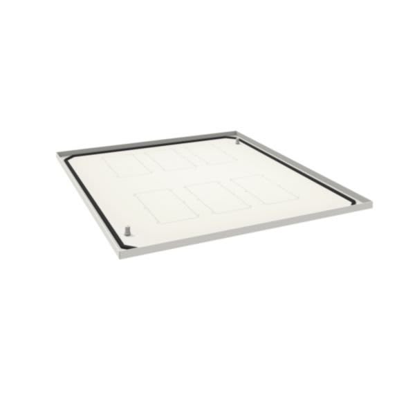 HAGER BOCCHIOTTI - Placca entrata cavi, Quadro plus/evo per base/testata1000X800 mm RAL9010