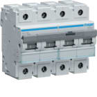 HAGER BOCCHIOTTI - Interruttore Automatico Magnetotermico 4 Poli 100 A 15 Ka Curva C 6 M. Din