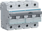 HAGER BOCCHIOTTI - Interruttore Automatico Magnetotermico 4 Poli 125 A 10 Ka Curva C 6 M. Din