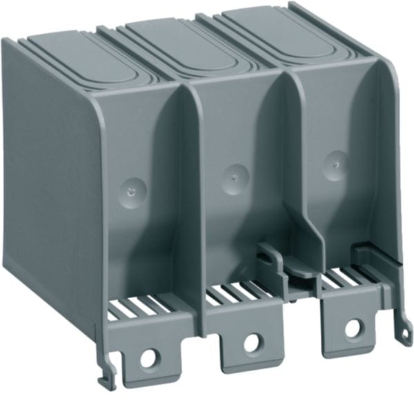 HAGER BOCCHIOTTI - Kit 2 Calotte Coprimorsetti Per X160 3 Poli Attacchi Anteriori Prolungati