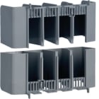 HAGER BOCCHIOTTI - Kit 2 Calotte Coprimorsetti Per X160 4 Poli Attacchi Anteriori Divaricati
