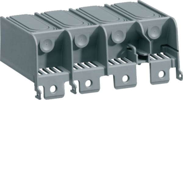 HAGER BOCCHIOTTI - Kit 2 Calotte Coprimorsetti Per X160 4 Poli Morsetti Per Cavi