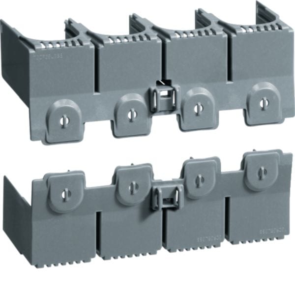 HAGER BOCCHIOTTI - Kit 2 Calotte Coprimorsetti Per X250 4 Poli Morsetti Per Cavi