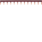 HAGER BOCCHIOTTI - Barretta Di Cablaggio Unipolare 63 A Marrone (Fase) Lunghezza 13 M. Din