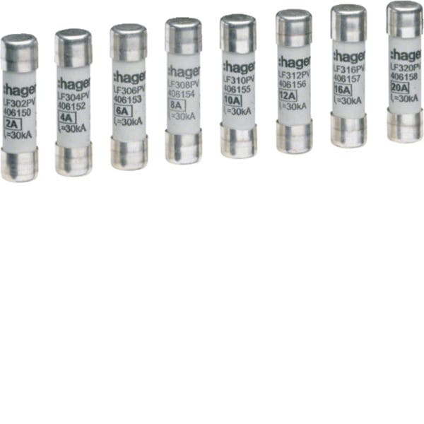 HAGER BOCCHIOTTI - Fusibile Cilindrico Per Fotovoltaico 10.3X38 Mm 1 A 1000 V Dc