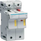 HAGER BOCCHIOTTI - Portafusibile Accessoriabile L51 50 A 14X51 Mm 1 Polo+N 3 M. Din