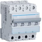 HAGER BOCCHIOTTI - Interruttore Automatico Magnetotermico 4 Poli 6 A 6 Ka Curva C 4 M. Din