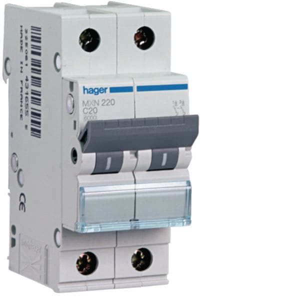 HAGER BOCCHIOTTI - INTERR. AUTOM. 1P 63A 4.5KA B 1M