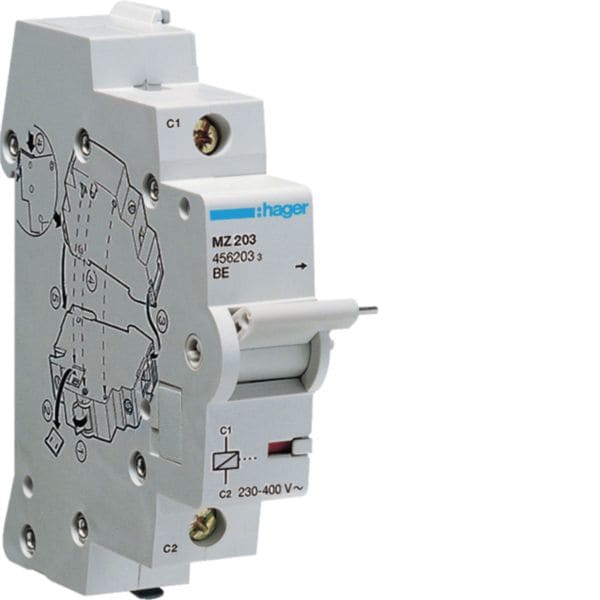 HAGER BOCCHIOTTI - Bobina A Lancio Di Corrente 230 - 415 V Ac 1 M. Din