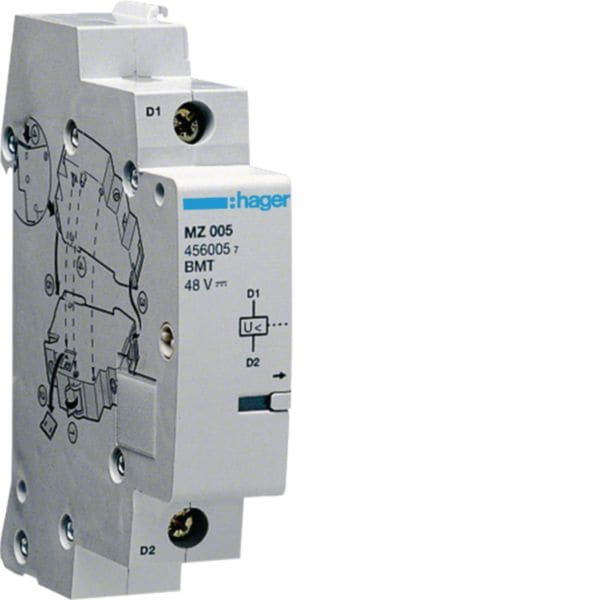 HAGER BOCCHIOTTI - Bobina Di Minima Tensione 48 V Dc 1 M. Din
